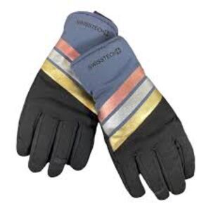Swiss Tech Winter Gloves Youth M Rainbow Shiny Puffer Ski Snowboarding